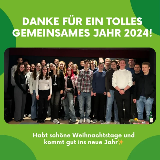 Liebe Mitglieder des NWP,  ein ereignisreiches Jahr neigt sich dem Ende zu, und wir möchten diese Gelegenheit nutzen, gemeinsam mit euch auf 2024 zurückzublicken und einen Ausblick auf 2025 zu wagen. Dank eurer Unterstützung konnten wir auch in diesem Jahr viele spannende Veranstaltungen auf die Beine stellen. 🎉  Einige Highlights aus 2024:
- Podiumsdiskussion zur Europawahl: Im Sommersemester durften wir hochkarätige Gäste begrüßen und spannende Debatten verfolgen. 🇪🇺💬
- “How to”-Veranstaltungen: Praxisnahe Einblicke und wertvolle Tipps für Studium und Karriere. 📚✨
- Das „BWP - Was dann?“ im Januar: Eine intensive Auseinandersetzung mit dem Thema “Arbeiten in der Wissenschaft”. 🧑‍🔬📖
- FLINTA-Diskussionsrunde: Eine wichtige Veranstaltung über Sexismus im Studiengang. 🚺✊
- ⁠Sommerfest und Mitgliederversammlung: Der neue Vorstand wurde gewählt und wir haben das Sommersemester mit ein paar kühlen Getränken und guter Stimmung ausklingen lassen. ☀️🍻
- Ringbahntour: Neben dem Erkunden der Berliner Stadtgrenzen stand das gegenseitige Kennenlernen im Vordergrund. 🚆🌍
- Weihnachtsfeier: Ein stimmungsvoller Jahresausklang in gemütlicher Atmosphäre. 🎄✨  Wir danken euch für ein großartiges Jahr voller Ideen, Diskussionen und Begegnungen. Eure Unterstützung und eure Begeisterung machen unseren Verein lebendig. 🙌💡  Wir wünschen euch eine erholsame Weihnachtszeit 🎅❄️ und einen erfolgreichen Start ins neue Jahr.
Lasst uns 2025 gemeinsam genauso erfolgreich gestalten! 🚀  Herzliche Grüße, frohe Weihnachten und einen guten Rutsch,
Euer NWP-Vorstand
Judith, Anna, Lotta, Rafi, Leon, Jacob, Cani 🫶