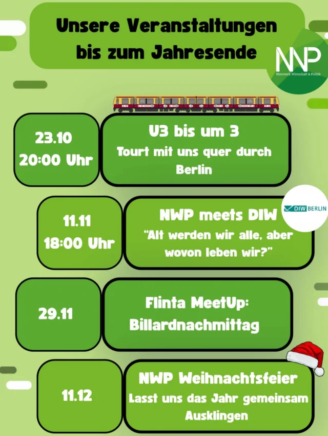 Alle Veranstaltungen, die euch in diesem Jahr noch erwarten, auf einen Blick! Wir freuen uns auf spannende Begegnungen und darauf, euch bei unseren Veranstaltungen begrüßen zu dürfen!